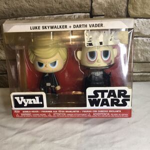 Star Wars Luke Skywalker and Darth Vader Vynl Bobble Heads